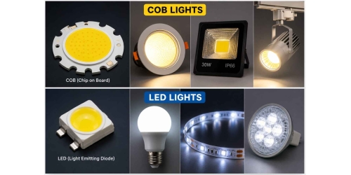 Lumière COB vs LED : principales différences, luminosité, efficacité et quel est le meilleur ?